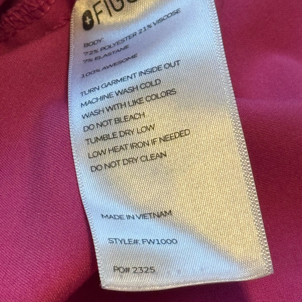 SOLD ✨ FIGS Electric Orchid Scrub Set — Catarina Top + Zamora Joggers (Medium) - Picture 10 of 10